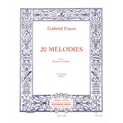 20 Mélodies - Mezzo - Vol. 3