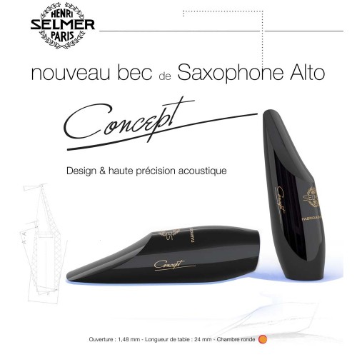 Bec saxophone alto SELMER Concept 1