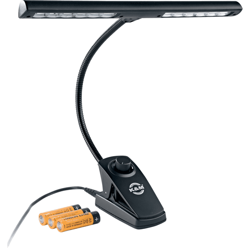 Lampe de pupitre à luminosité variable, alimentation par pile et secteur 12295 - K&M