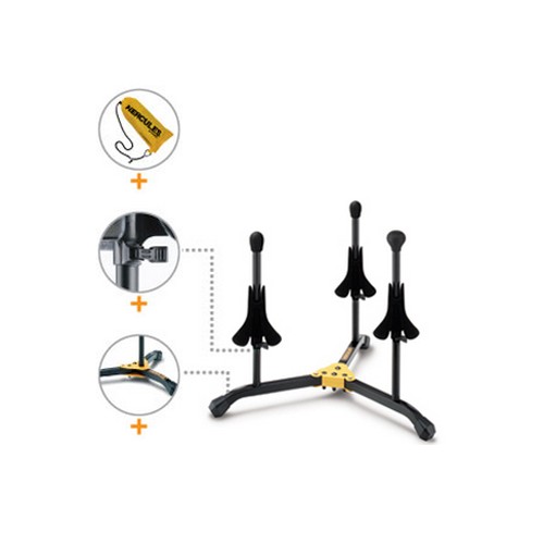 HERCULES Support 3 trompettes DS513BB 2