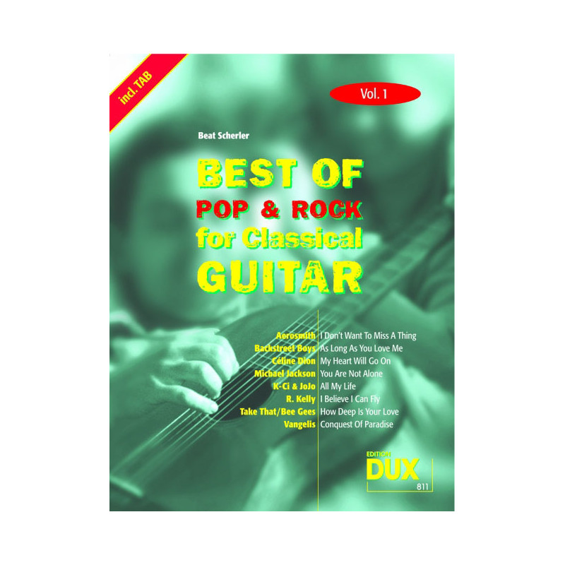 Best of Pop & Rock for Classical Guitar Vol. 1