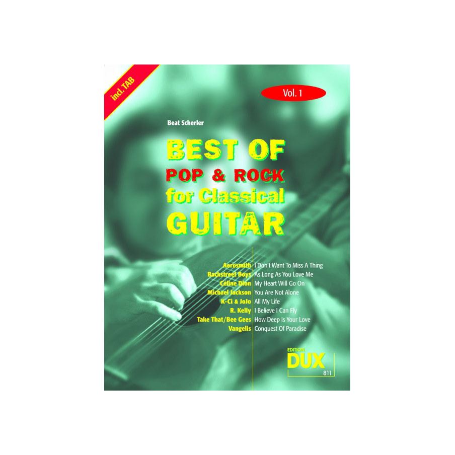 Best of Pop & Rock for Classical Guitar Vol. 1