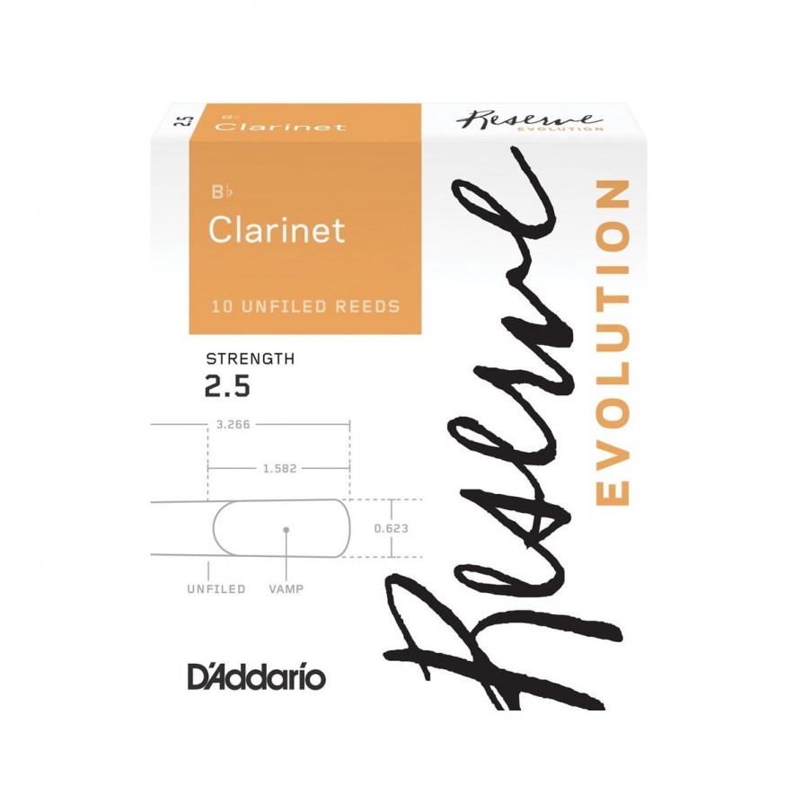 Anches clarinette Sib D'Addario Reserve Evolution