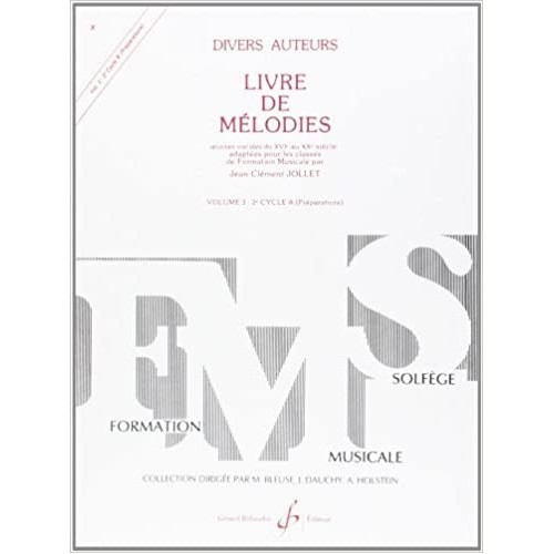 Livre De Melodies Volume 3