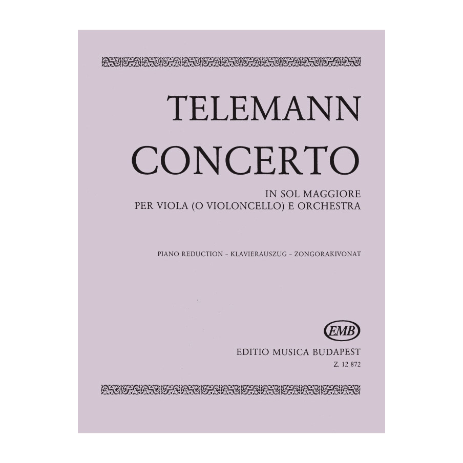 Concerto in sol maggiore per viola ( o violoncel