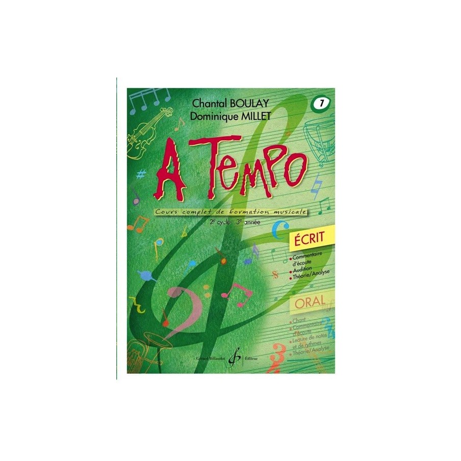 9790043083696GB8369 A Tempo - Partie Ecrite - Volume 7