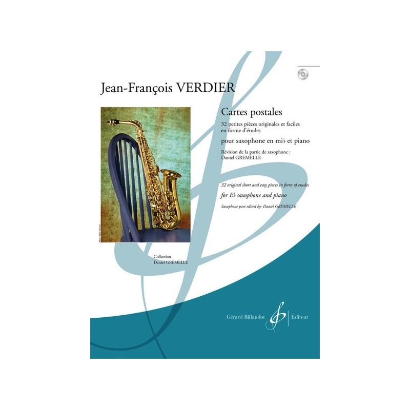9790043087090GB8709 Cartes Postales - Saxophone