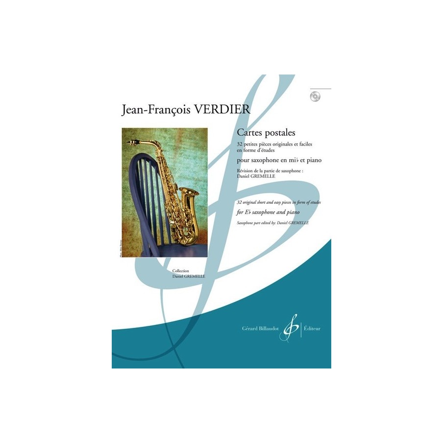 9790043087090GB8709 Cartes Postales - Saxophone