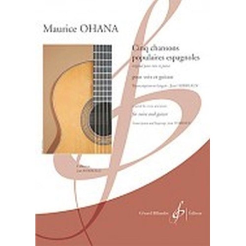 GB9475 Cinq Chansons Populaires Espagnoles