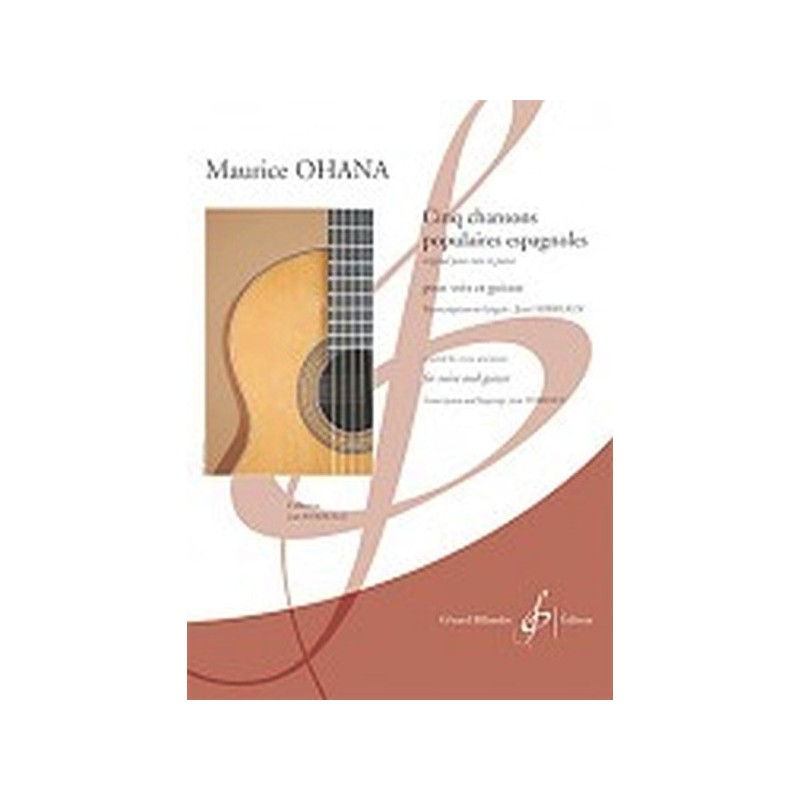 GB9475 Cinq Chansons Populaires Espagnoles