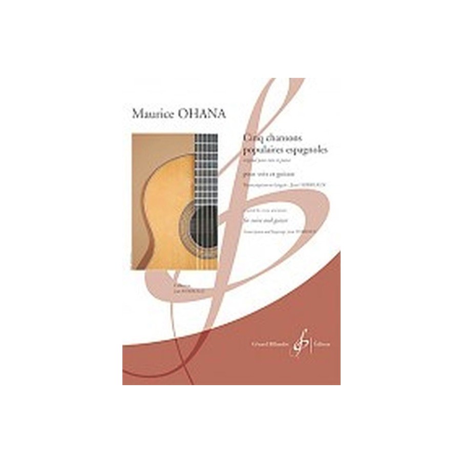 GB9475 Cinq Chansons Populaires Espagnoles