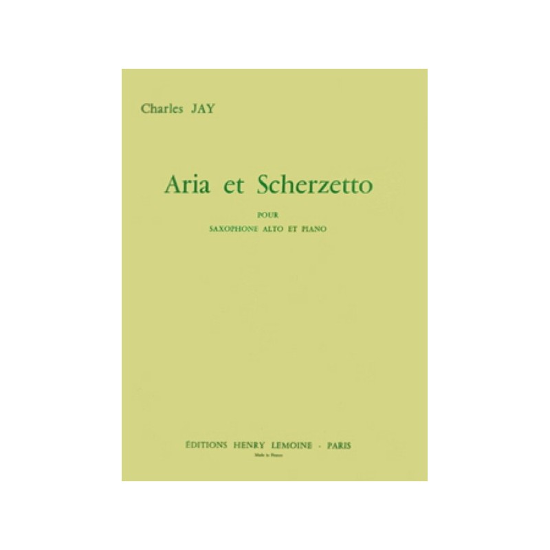 Aria et Scherzetto 