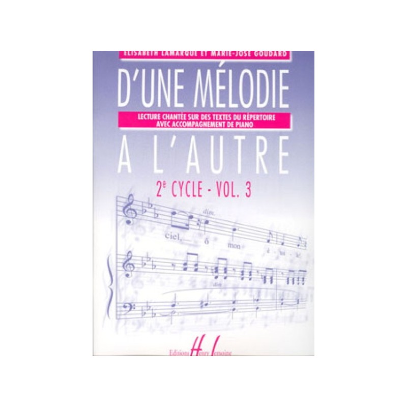 D'une mélodie à l'autre Vol.3 