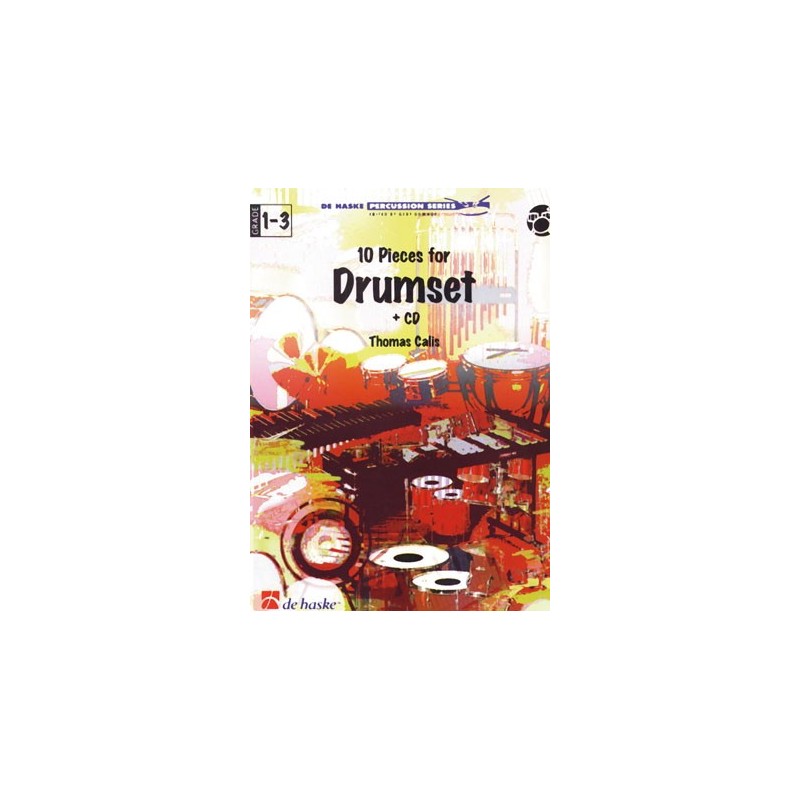 9789073252349DHP_0970826-400 10 Pieces for Drumset + CD