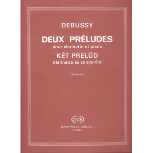 9790080089750EMBZ8975 Zwei Präludien für Klarinette und Klavier