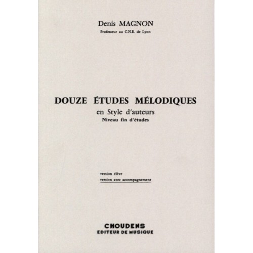 5020679571088ACF021074 Douze Etudes Melodiques en Style d'Auteurs