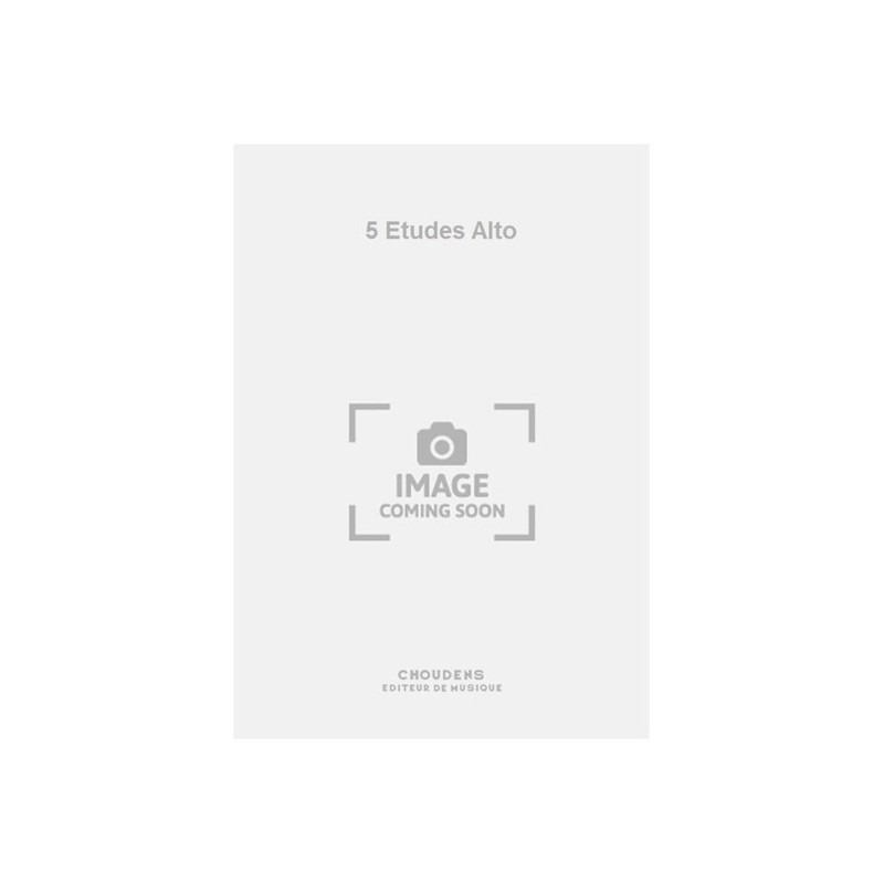 ACF021078 5 Etudes Alto