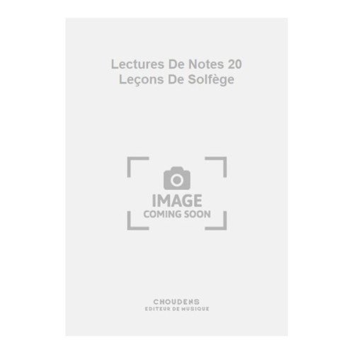 5020679157350ALACF020718 Lectures De Notes 20 Leçons De Solfège