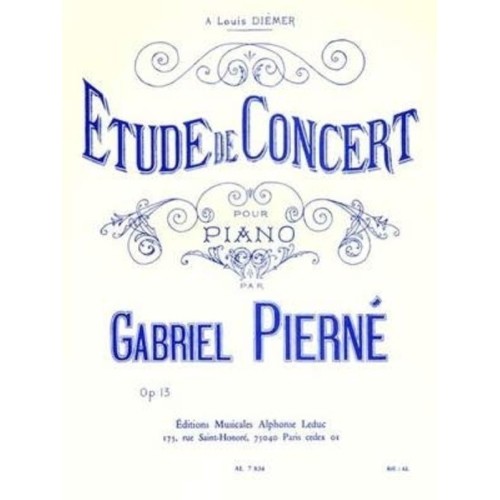 9790046078347AL07834 Etude De Concert Opus 13