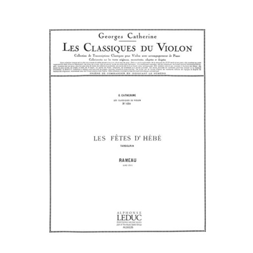 9790046161261AL16126 Jean-Philippe Rameau: Tambourin
