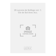 0000000095976AL16982 25 Lecons de Solfege vol. 1: Cle de Sol Avec Acc.