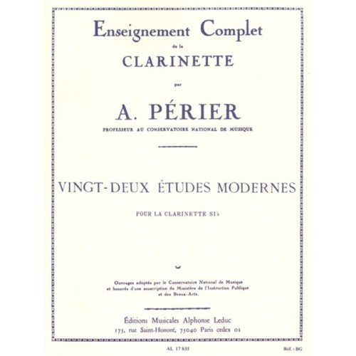 9790046178351AL17835 22 Etudes modernes