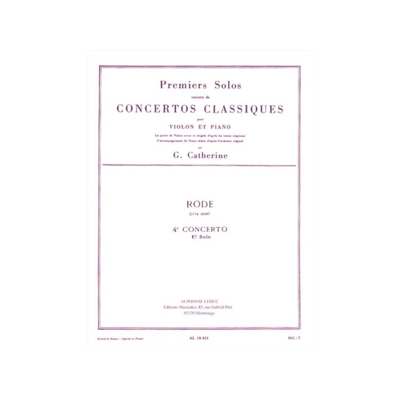 9790046184253AL18425 Premiers Solos Concertos Classiques