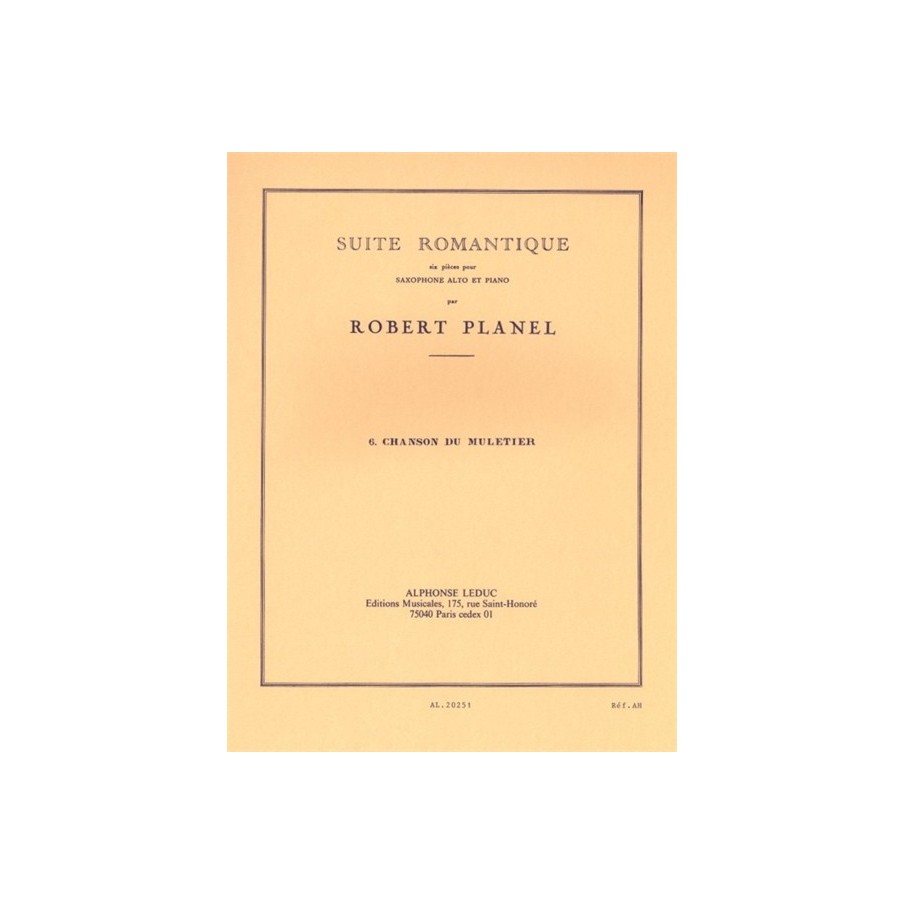 9790046202513AL20251 Suite Romantique No.6 Chanson du Muletier