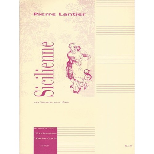 9790046202612AL20261 Sicilienne for Alto Saxophone and Piano