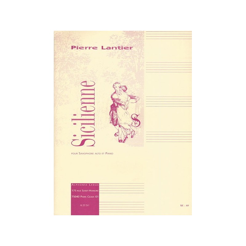 9790046202612AL20261 Sicilienne for Alto Saxophone and Piano