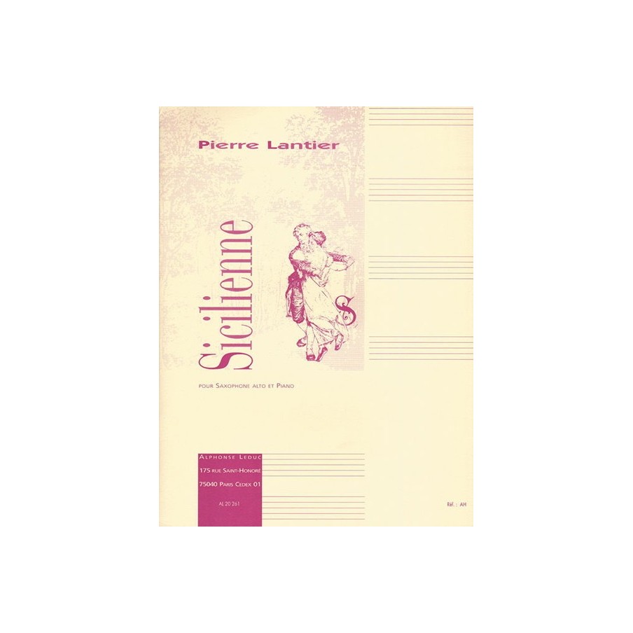 9790046202612AL20261 Sicilienne for Alto Saxophone and Piano