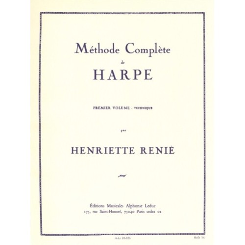 9790046203251AL20325 Méthode Complète de Harpe Vol. 1 Technique