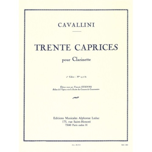 9790046205330AL20533 30 Caprices pour Clarinette - Vol. 2