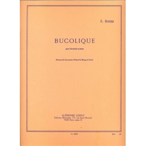 9790046206412AL20641 Bucolique pour Clarinette et Piano