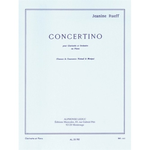 Concertino pour clarinette...