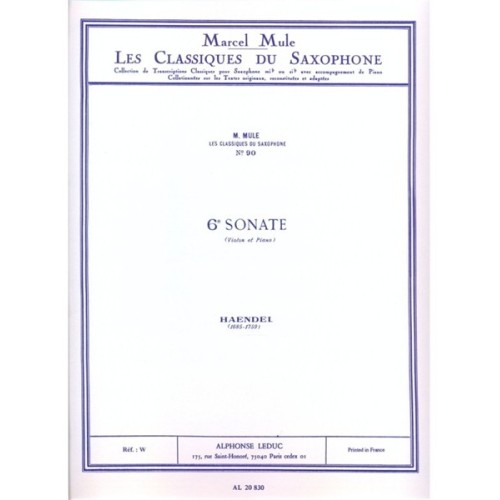 Sonata No. 6 (Saxophone/Piano)