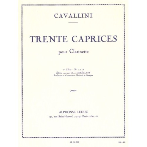 30 Caprices pour Clarinette...