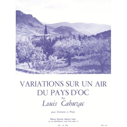 9790046212703AL21270 Variations sur un air du Pays d'Oc