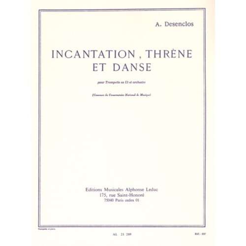 9790046212895AL21289 Incantation Threne Et Danse