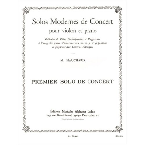 9790046214080AL21408 Solo Moderne de Concert no. 1 Ut Majeur