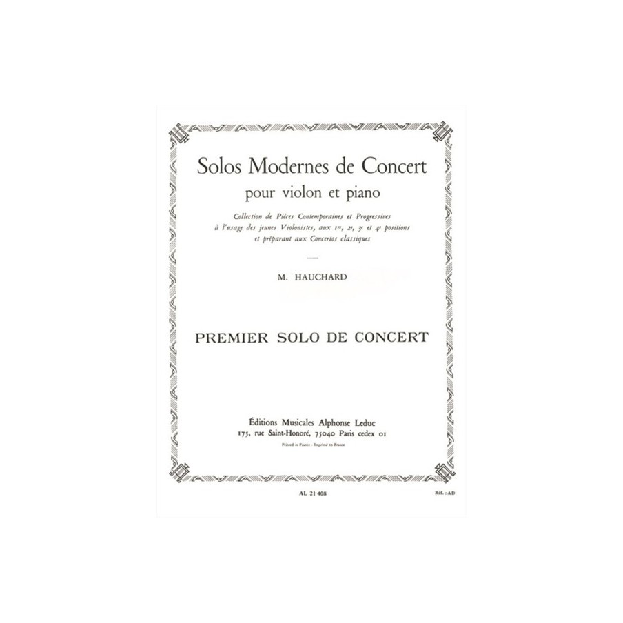 9790046214080AL21408 Solo Moderne de Concert no. 1 Ut Majeur