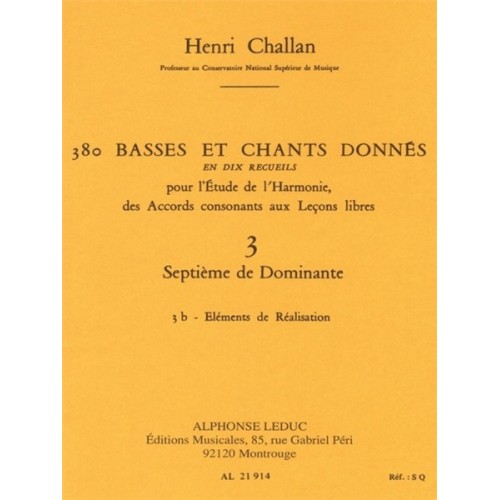 9790046219146AL21914 380 Basses et Chants Donnés Vol. 3B