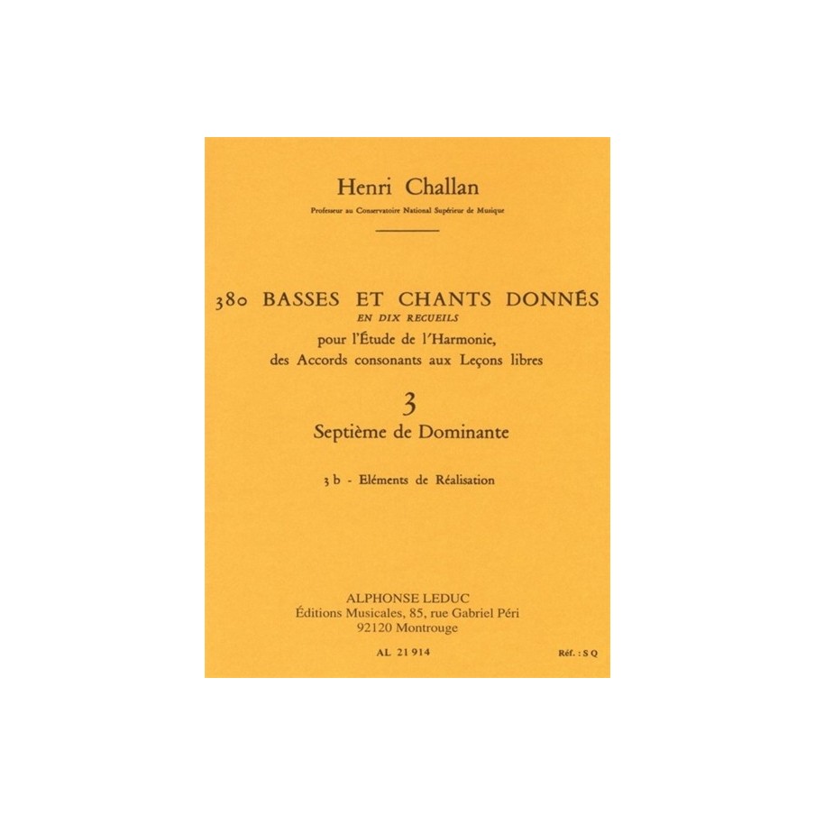 9790046219146AL21914 380 Basses et Chants Donnés Vol. 3B