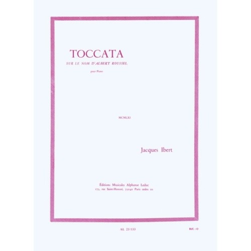 9790046231339AL23133 Toccata Sur Le Nom d'Albert Roussel