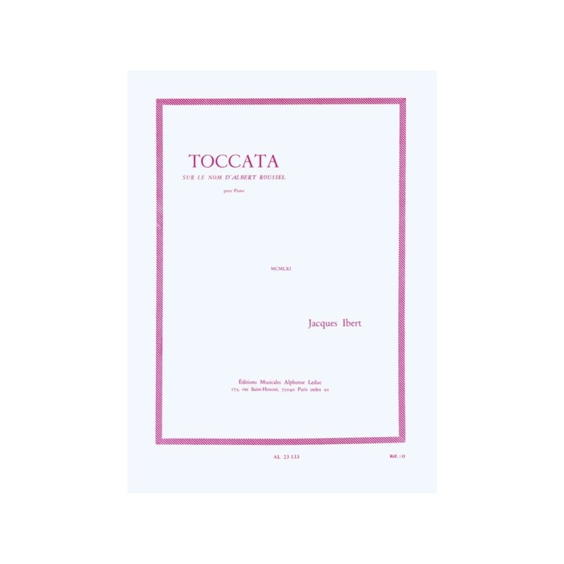 9790046231339AL23133 Toccata Sur Le Nom d'Albert Roussel