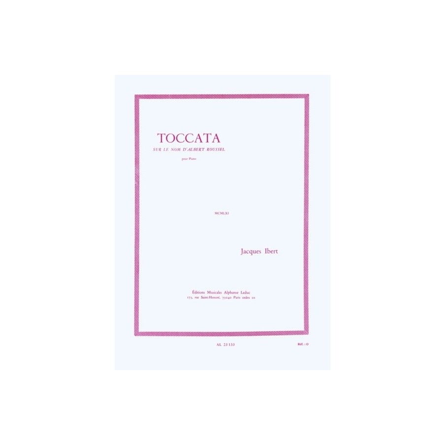 9790046231339AL23133 Toccata Sur Le Nom d'Albert Roussel