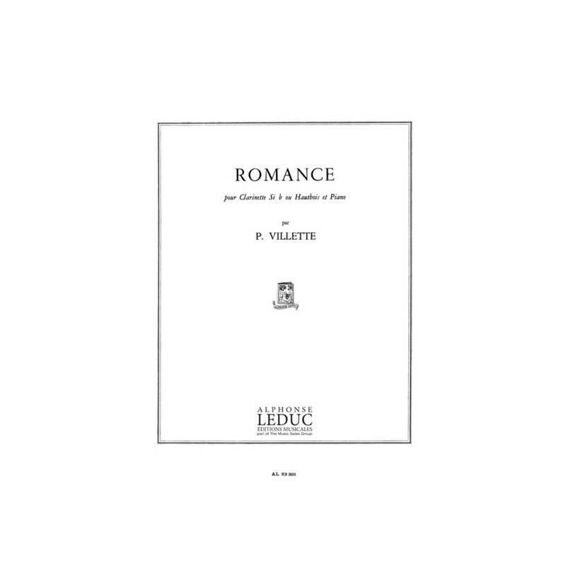 9790046233012AL23301 Pierre Villette: Romance Op.30