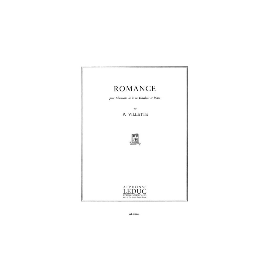 9790046233012AL23301 Pierre Villette: Romance Op.30
