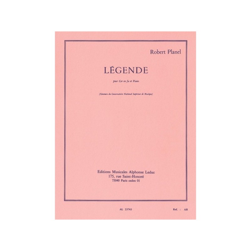 9790046237430AL23743 Legende Cor En Fa Et Piano