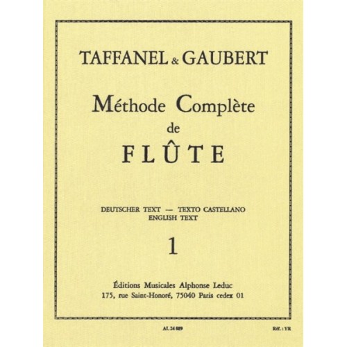 9790046248894AL24889 Méthode Complète de Flûte - VOL. 1